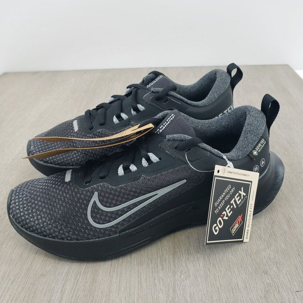 Nike Women's Size 5 Juniper Trail 2 GTX Black Running Sneakers FB2065 001 NWT